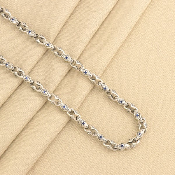 925 Silver Jaspal Men Chain MC-227