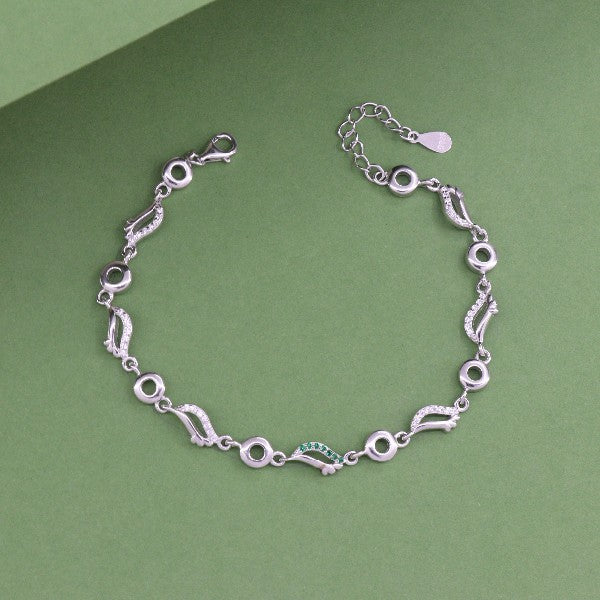 925 Silver Mudra Women Bracelet LBR-368