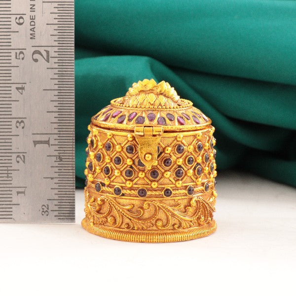 925 Silver 3D Lakshmi Kumkum Box Articles Idols AI-1480