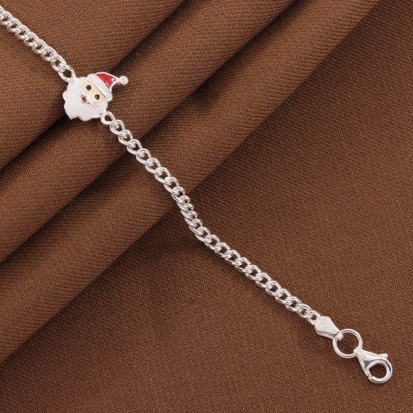 925 Silver Santa Kids Bracelet KB-244