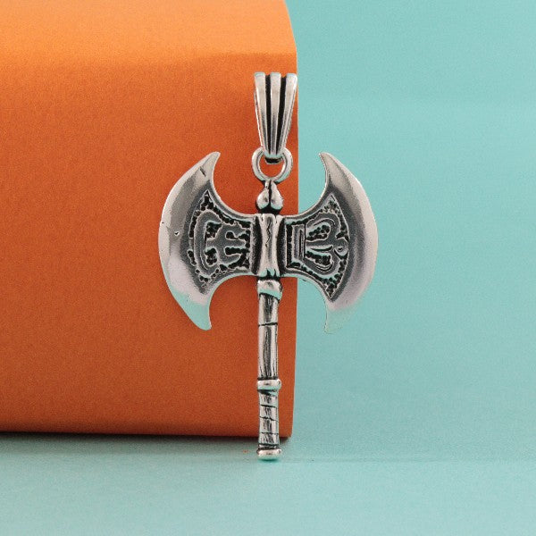 925 Silver Double Headed Axe Men Pendant MP-74