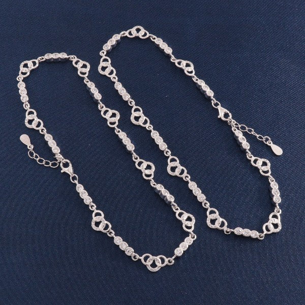 925 Silver Mandarmalika Women Anklets ANK-170 with intricate design, 27cm length, and 925 purity.