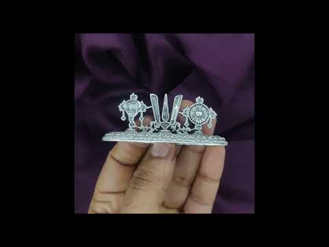 925 Silver Shanku Chakra Namam Idol 20g, – P S Jewellery