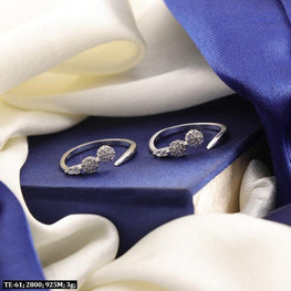 925 Silver Payoja Women Toe-Rings TE-61 - P S Jewellery