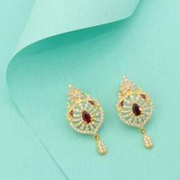 925 Silver Vibhuti Women Danglers DAN-85 - P S Jewellery
