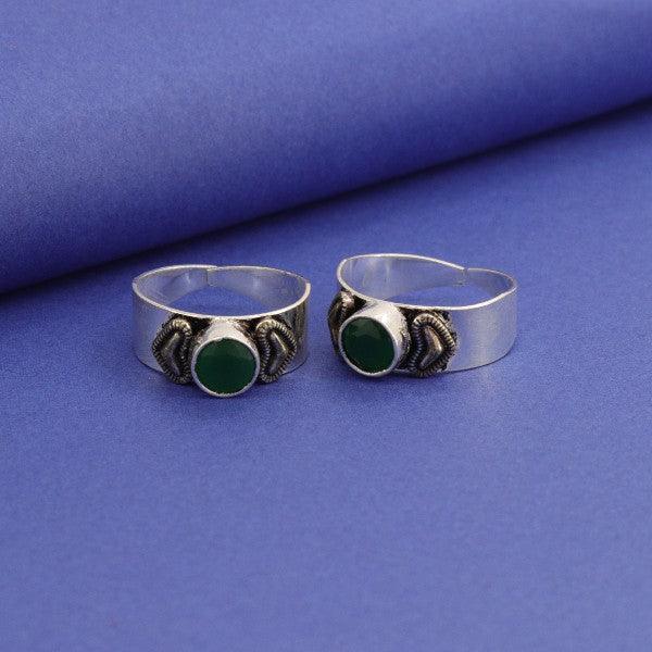 925 Silver Mahalakshmi Women Toe-Rings TE-221 - P S Jewellery