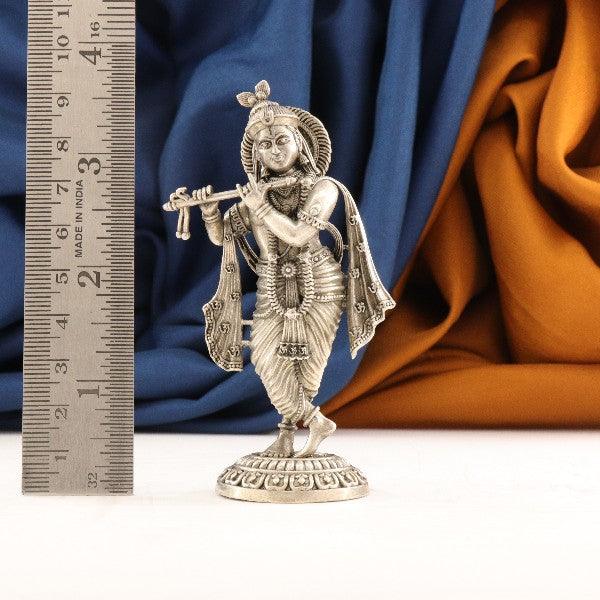925 Silver 3D Krishna Articles Idols AI-1056 - P S Jewellery