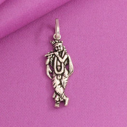 925 Silver Krishna God Pendant GP-145 - P S Jewellery