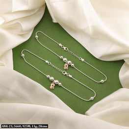 925 Silver Dalaja Women Anklets ANK-23 - P S Jewellery