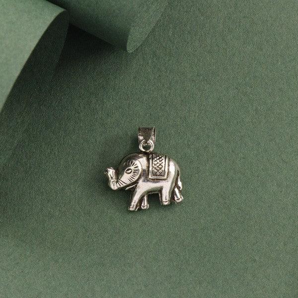 925 Silver Elephant God Pendant GP-165 - P S Jewellery