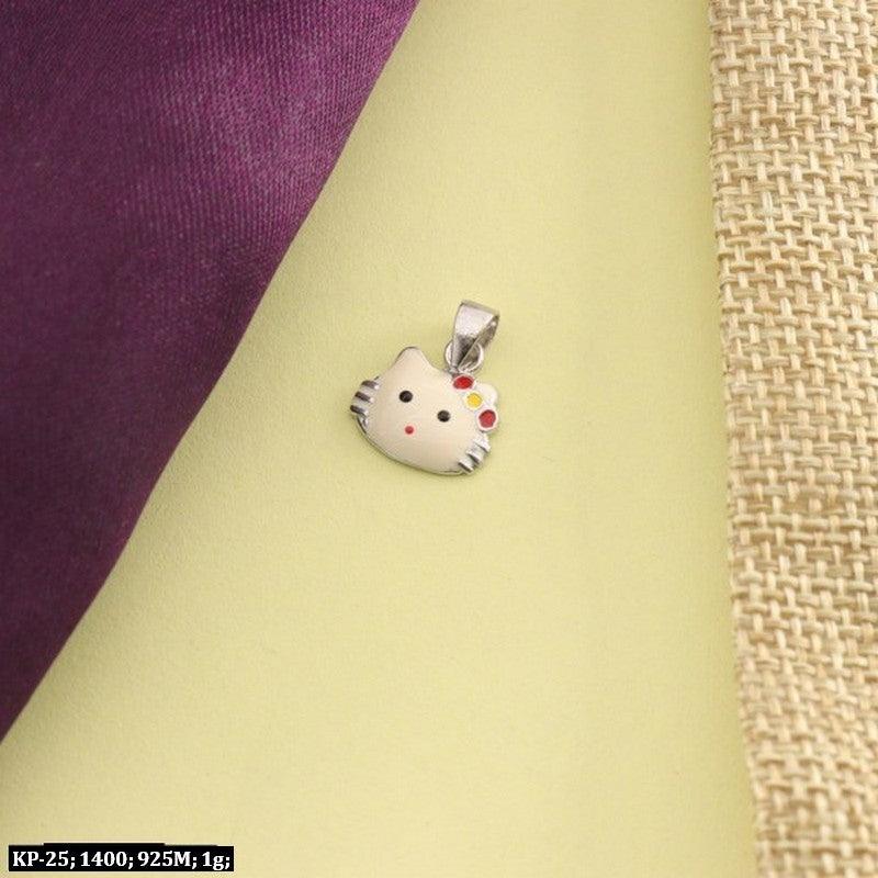 925 silver Hello Kitty kids pendant KP-25, 1g.