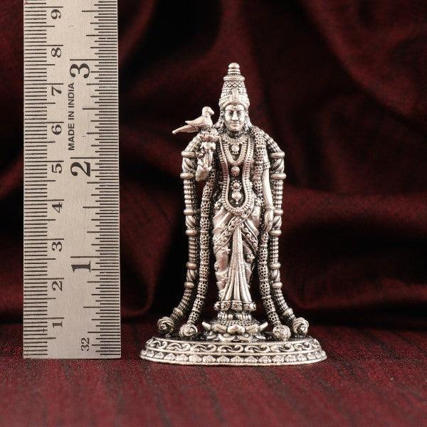 925 Silver 3D Meenakshi Amman Articles Idols AI-513 - P S Jewellery