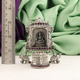 925 Silver 3D Lakshmi Kumkuma Box Articles Idols AI-738 - P S Jewellery