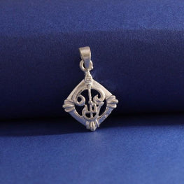 925 Silver Om and Vel God Pendant GP-72 - P S Jewellery