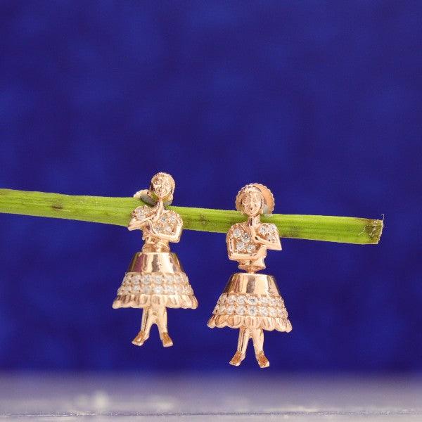 925 Silver Dancing Doll Women Jhumkas JHK-99 - P S Jewellery