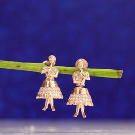 925 Silver Dancing Doll Women Jhumkas JHK-99 - P S Jewellery
