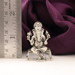 925 Silver 3D Ganesha Articles Idols AI-988 - P S Jewellery