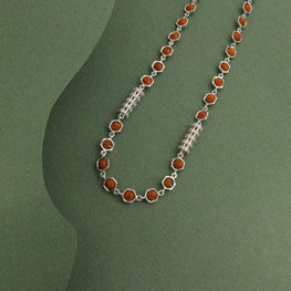 925 Silver Rudraksh Men Chain MC-160 - P S Jewellery