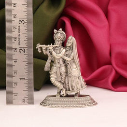 925 Silver 3D Radha Krishna Articles Idols AI-564 - P S Jewellery