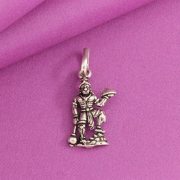 925 Silver Hanuman God Pendant GP-118 - P S Jewellery