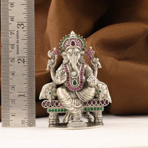 925 Silver 3D Ganesha Articles Idols AI-1016 - P S Jewellery