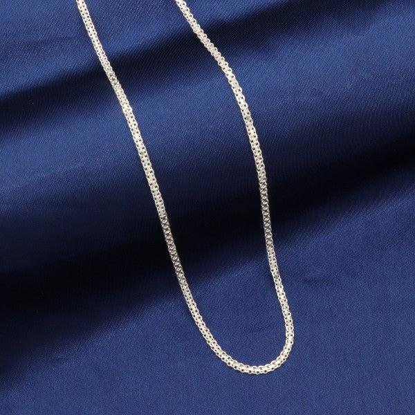 925 silver Manasi women chain LC-145, 6g, 46cm length displayed on blue fabric