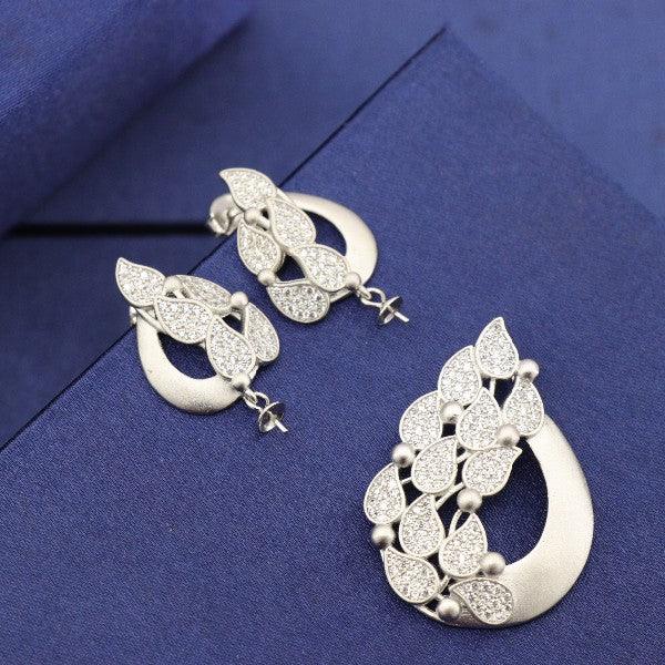 925 Silver Diksha Women Pendant Set PS-104, elegant design, 11g weight, high purity silver jewelry.