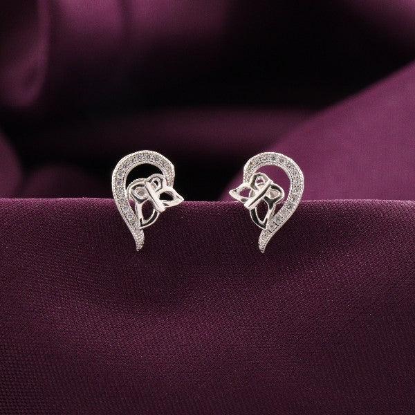 925 Silver Archisha Women Studs STD-276, Elegant 2g Earrings with Unique Design and Purity, Perfect for Any Occasion.