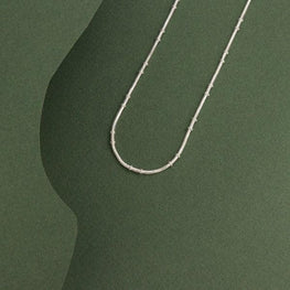 925 Silver Mullai Women Chain LC-186 - P S Jewellery