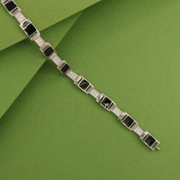 925 Silver Aloke Men Bracelet MB-151 - P S Jewellery