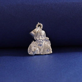 925 Silver Sai Baba God Pendant GP-67 - P S Jewellery