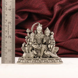925 Silver 2D Shiv Parivar Articles Idols AI-914 - P S Jewellery