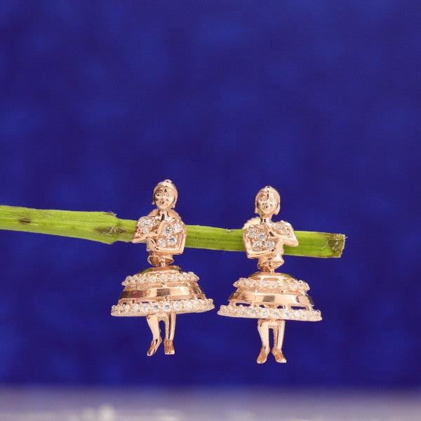 925 Silver Dancing Doll Women Jhumkas JHK-95 - P S Jewellery