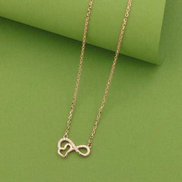 925 Silver Infinity and Heart Women Necklace NK-155