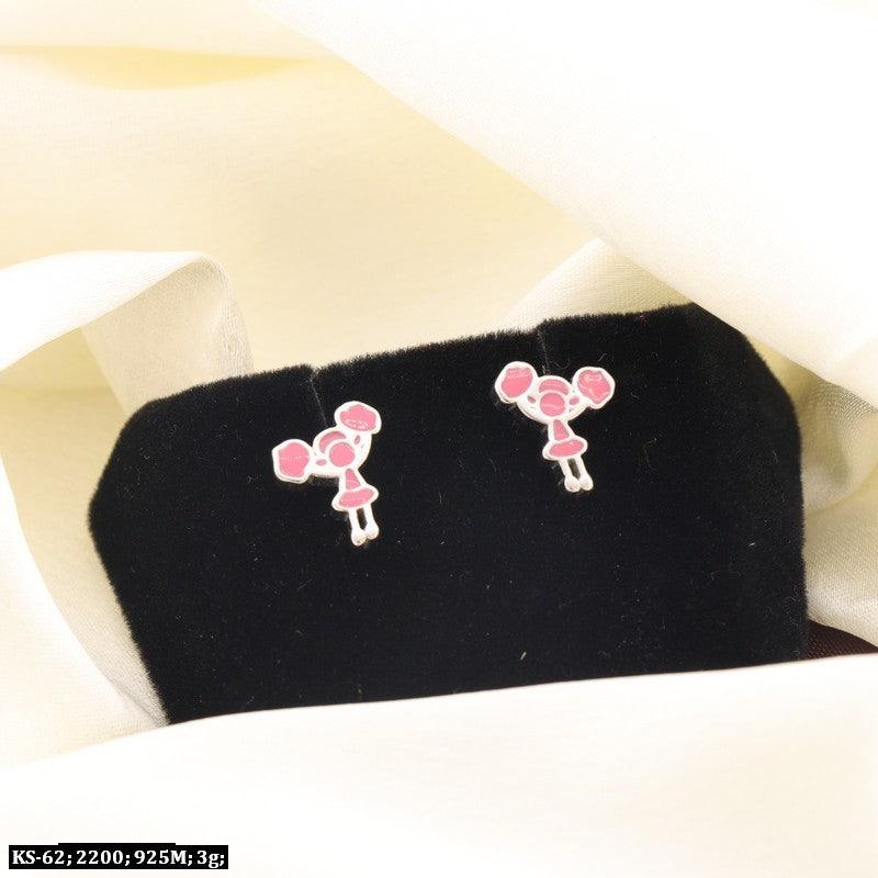 925 Silver Gopa Kids Studs KS-62, Weight 3g, 2200, Purity 925