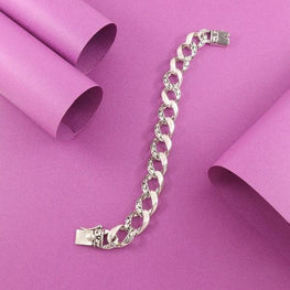 925 Silver Anuttam Men Bracelet MB-204 - P S Jewellery