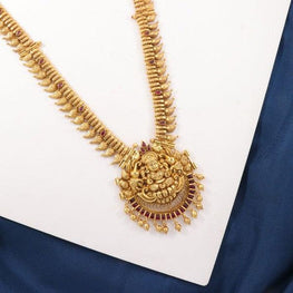 925 Silver Gajalakshmi Women Necklace NK-184 - P S Jewellery