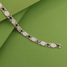 925 Silver Nikhil Men Bracelet MB-147 - P S Jewellery
