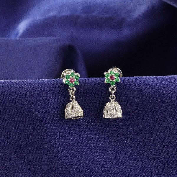 925 Silver Milika Women Jhumkas JHK-156 - P S Jewellery