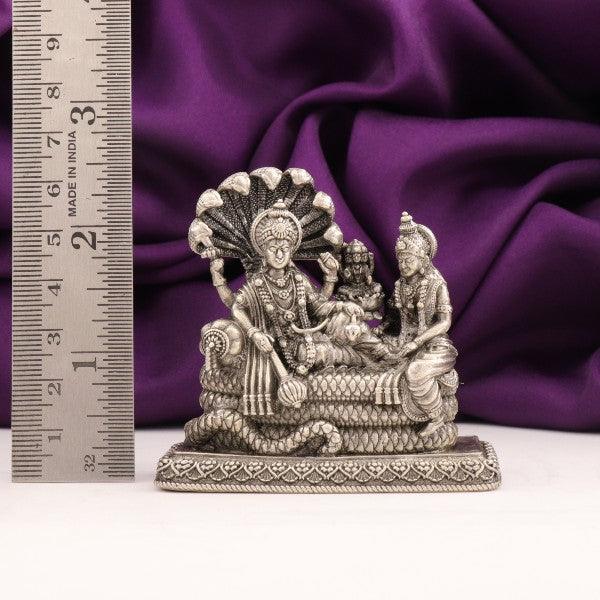 925 Silver 3D Mahavishnu Lakshmi devi Articles Idols AI-673 - P S Jewellery