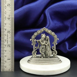 925 Silver 2D Radha Krishna Articles Idols AI-251 - P S Jewellery