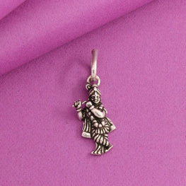 925 Silver Krishna God Pendant GP-158 - P S Jewellery