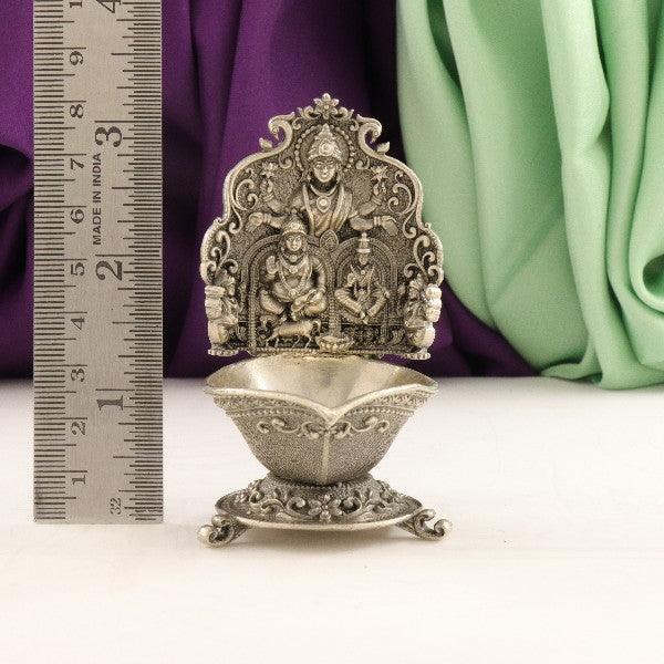 925 Silver 2D Kuber Lakshmi Articles Deepam AD-48 - P S Jewellery