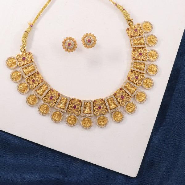 925 Silver Lakshmi Women Necklace NK-182 - P S Jewellery