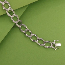 925 Silver Yajnesh Men Bracelet MB-142 - P S Jewellery