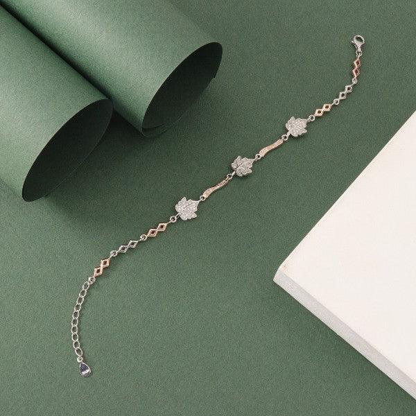 925 Silver Shama Women's Bracelet LBR-299, 7g, 21cm, featuring delicate design and high purity for a refined look.