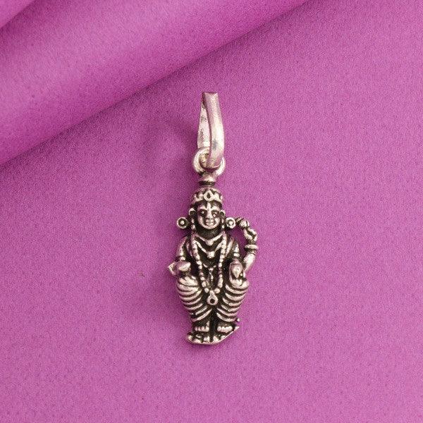 925 silver Ayyapa God pendant GP-157, 2g, on pink background