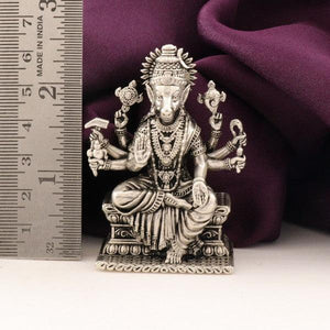 925 silver 3D Varahi Amman idol weighing 148g with a length of 6cms, showcasing intricate details and craftsmanship