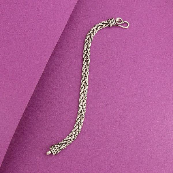 925 Silver Kiran Men Bracelet MB-191 - P S Jewellery