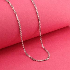 925 Silver Sachit Men Chain MC-120, 56cm, 13g on Red Background